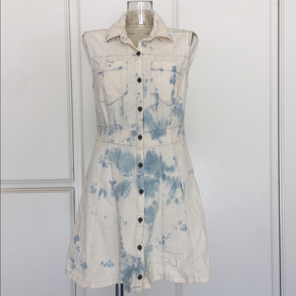 Tie Dye Shift Dress w POCKETS!